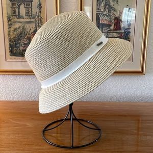 Nine West straw bucket hat.
